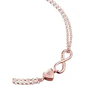 Elli Armband Herz Liebe Unendlichkeit Infinity 925 Silber Elli Rosegold