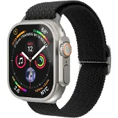 Vonmählen Woven Loop Armband für Apple Watch | 44/45/46/49 mm - Schwarz