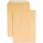 Eurokuvert Versandtaschen , DIN C4, ohne Fenster, haftklebend, 110 g/m², 250 Stück, Papier, braun