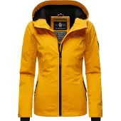 MARIKOO Outdoorjacke "Brombeere" Sportliche Übergangsjacke mit Kapuze und schützendem Kragen