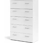 Ebuy24 Spell Kommode 5 Schubladen weiss.
