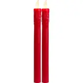 SmartaSaker LED Stabkerze Presse in Rot 2x 0,03W