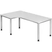 Hjh OFFICE PRO HILO 82 S - Weiß 200 x 120 höhenverstellbar
