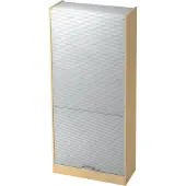 Hjh OFFICE PRO SIGNA R90 CE - Ahorn/Silber Rollladenschrank 5 OH Chromgriff Metall