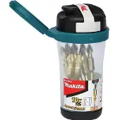 Makita Komplex 10 vnt. Doppel-Schlagbits 1/4" Philips PH2/65mm, IMPACT GOLD (B-52912) + Magnetisierer