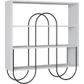 CALICOSY | Beistelltisch Norfolk Wit Spaanplaat 96x25.5x99 cm | NADUVI