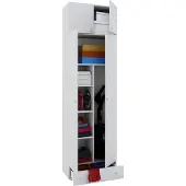 VCM Mehrzweckschrank "Holz Besenschrank Staubsauger Putzschrank Vandol", weiß, B:70cm T:40cm, Obermaterial: 100% Holz Wood., Schränke, Mehrzweckschrank