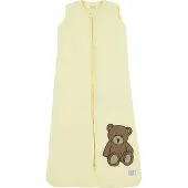 Meyco 2-p slpzk gevoerd 90cm Teddy Bear allover/soft yellow