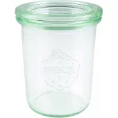 Weck Sturzglas Inhalt 160 ml, Einmach Glas mit Glasdeckel, 12 Stück
