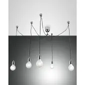 FABAS LUCE Pendelleuchte Blog E27 Ø120mm verchromt 5x60W