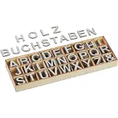 Relaxdays 324tlg. Holzbuchstaben-Set