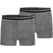 Normani 2er Pack Herren Merino Boxershorts Unterhose - 7692