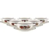 Villeroy & Boch Design Naif Suppentassen mit Untertassen