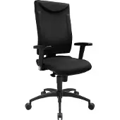 Schäfer Shop Bürostuhl SSI PROLINE P1 Clean, mit Armlehnen, Punktsynchronmechanik, Bandscheibensitz, antibakterieller Bezug, schwarz