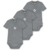 Normani 3er Set Baby Merino Kurzarmbody „Tihoi" - 9315