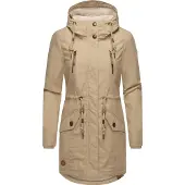 Ragwear Wintermantel "Elsie" stylischer Winterparka mit Kapuze und Teddyfleece