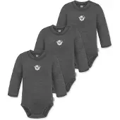 Normani 3er Pack Baby Merino Langarmbody „Tuai" - 9399