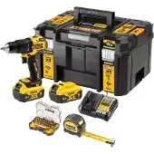 DeWalt Akku-Schlagbohrschrauber-Set inklusive Lampe DCZ100P2KT-QW