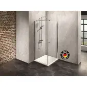 Dusbad Duschkabine/ Duschabtrennung Vital 2 Drehtür rechts + Duschwand links (Kombination)