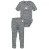 Normani Baby Merino Kurzarmbody „Tihoi" und Hose „Tutira" - 9613