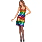 MOM Funcompany Kostüm Mit Regenbogen-kleid-trägern