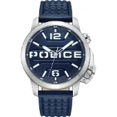 Police Armbanduhr dunkelblau Leder Automated Herren Analog- UPOD0021702