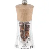 Peugeot Chilimühle OLÉRON 14cm Acryl Buchenholz Natur Stahlmahlwerk Gewürze