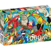 Enjoy Puzzle Federn über Federn - 1000 Teile Puzzlespaß