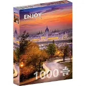 Enjoy Puzzle Buda Vier und das ungarische Parlament 1000 Teile