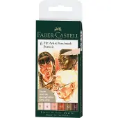 Faber-Castell PITT Artist Brush 6er-Etui Portrait