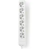 Nedis Steckdosenleiste mit Protec Cion 6 Steckdosen, Weiss