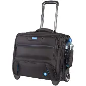 Alassio Laptoptrolley BORNEO RPET, für 1 Notebook bis 17", Hauptfach & 3 Reißverschlussfächer, Netztasche, Laufrollen, Recycling-PET, schwarz