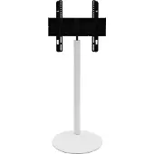 VCM TV Standfuß 32-70 Zoll | VESA max. 600x400 bis 40 kg | Runder Fernseh Ständer aus Alu | TV Bodenständer Maße ca. H. 100 x B. 55 x T. 45 cm | Fernsehstand Cirla