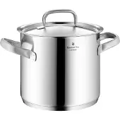 WMF Gourmet Plus 0725246030 extra hoher Kochtopf mit Deckel 24 cm