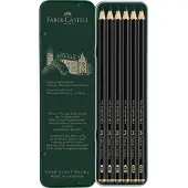 Faber-Castell Graphite Matt Bleistift 6er-Set