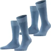 Falke Socken Happy Herren Light Denim (2er-Pack)-Schuhgröße 39 - 42