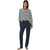Marc O'Polo Marc OPolo Pyjama "Mix & Match Cotton-Woven" Set, 2 tlg. mit Logoschriftzug auf der Brust
