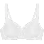 Triumph Bügelloser BH "Modern Lace+Cotton" Spitzeneinsätze, starker Halt ohne Bügel, atmungsaktiv, leicht