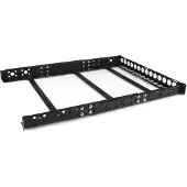 StarTech.com .com 1 HE Universal Server Rack Schienen - TAA-konforme Server Montageschienen mit einstellbarer Tiefe - 19 Zoll Rack Mount Schienen, Regal-Schiene, Stahl, Schwarz, 2,6 kg