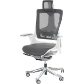Mendler Bürostuhl MERRYFAIR Adelaide, Schreibtischstuhl Drehstuhl, Polster/Netz, ergonomisch schwarz-grau
