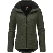 Ragwear Kapuzenstrickjacke "Lyshka Melange" Kuschelige Kapuzenjacke in Strick-Optik