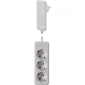 Gebro Pharma Gmbh Steckdosenleiste 104556, 3-fach, mit Flachstecker SmartPlug, weiß