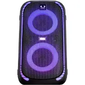 Fresh 'n rebel Bluetooth-Lautsprecher "Party Loud L" (00221546) (640 W, Bluetooth, 12 Stunden Akkulaufzeit, Lichteffekte, Bass-Boost, IPX4-Spritzwasserschutz, Teleskopgriff)
