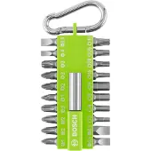 Bosch 21 Pieces Tornavis Tips Key Ring Grün,Grau