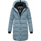 NAVAHOO Steppmantel "Knutschilein" Stylischer Damenmantel mit abnehmbarem Fleece-Kragen