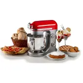 Ariete 1589/00, Standmixer, Rot, Schlagen, Kneten, Mixen, 5,5 l, Drehregler, Aluminium