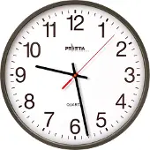 Peweta 44.130.212 Wanduhr schwarz 25,0 cm Kunststoff