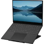 Fellowes Laptop Ständer Breyta, für 1 Laptop bis 15" & bis 5 kg, höhenverstellbar, zusammenklappbar, B 235 x T 268 x H 14 mm, 100 % Recycling-Kunststoff, schwarz