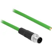 DeLOCK Netzwerkkabel M12 4 Pin D-kodiert zu offenen Kabelenden TPU 5 m