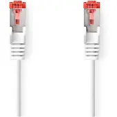 Nedis CAT6-Netzwerkkabel - RJ45 Stecker - RJ45 Stecker - S/FTP - 10.0 m - Rund - LSZH - Weiss - Label